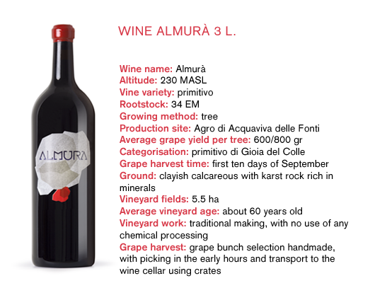 Vino primitivo italiano pugliese Almura